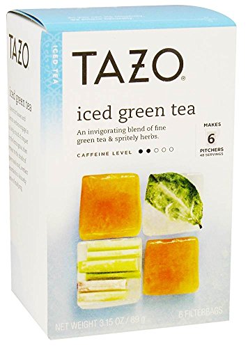 Tazo – Iced Lemongrass Green Tea – 6 Tea Bags