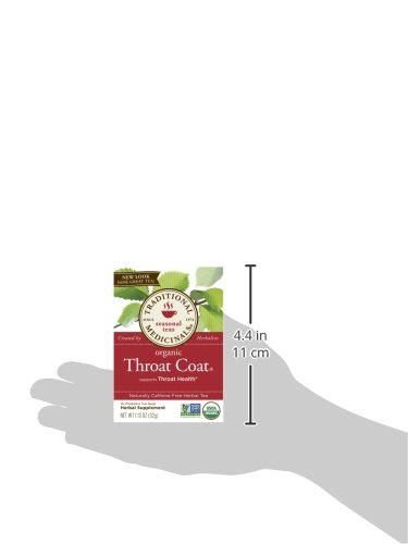 Traditional Medicinals Organic Throat Coat Tea, 16 Tea Bags (Pack of 6)