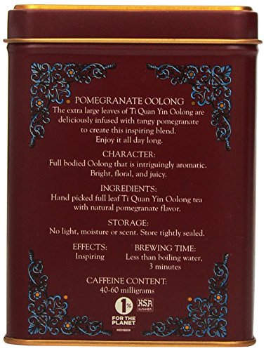 Harney & Sons Fine Teas Pomegranate Oolong Tin – 20 Sachets