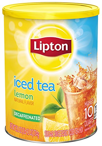 Lipton Iced Tea Mix, Decaffeinated Lemon Sweetened (1 lbs 9.1 ounces) (Pack of 3)