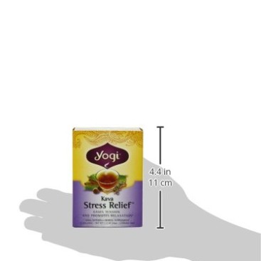 Yogi Kava Stress Relief Tea, 16 Tea Bags (Pack of 6)