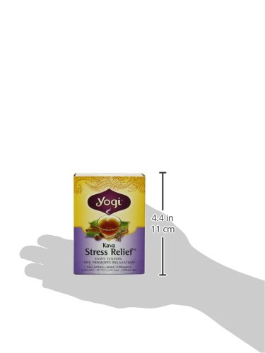 Yogi Kava Stress Relief Tea, 16 Tea Bags (Pack of 6)