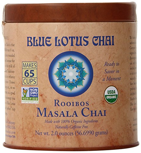 1 X Blue Lotus Rooibos Masala Chai – 2oz Tin (65 cups)