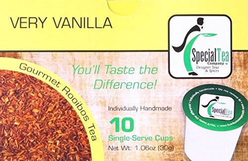 Special Tea Single Serve Cup, Very Vanilla Rooibos Tea, 10 Count