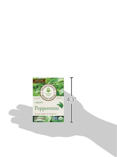 Traditional Medicinals Organic Peppermint Tea, 16 Tea Bags (Pack of 6)