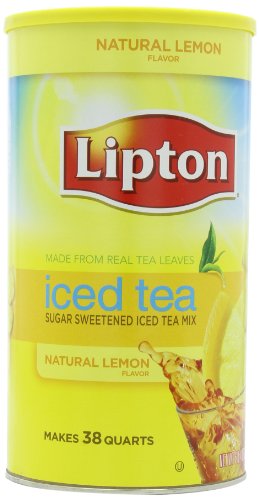 Lipton Sweetened Iced Tea Mix, Lemon, 100 Ounce