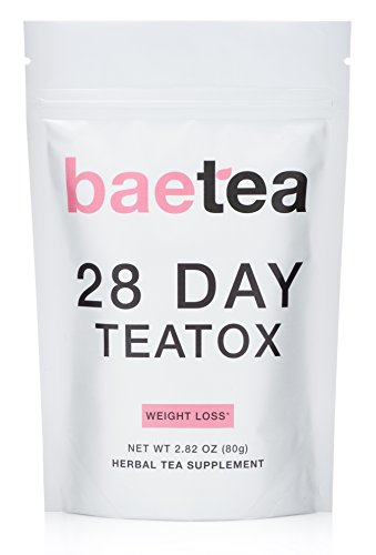 Baetea Weight Loss Tea: Detox, Body Cleanse, Reduce Bloating, & Appetite Suppressant, 28 Day Teatox, with Potent Traditional Organic Herbs, Ultimate Way to Calm and Cleanse Your Body