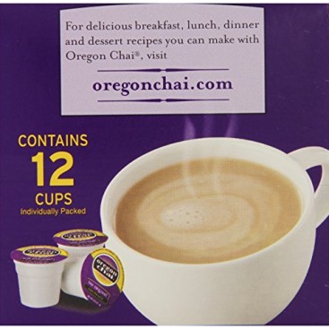 Oregon Chai Oregon Chai Single Serve Cups, 12 Count