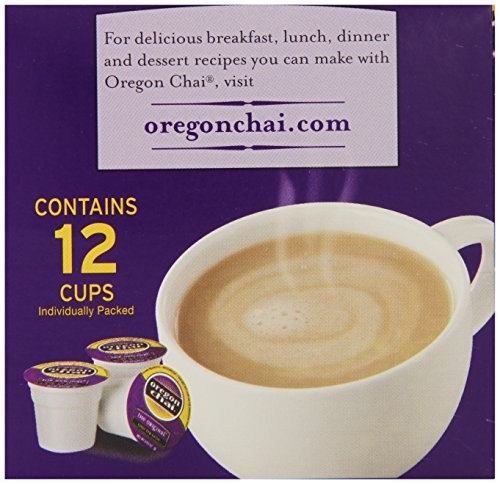 Oregon Chai Oregon Chai Single Serve Cups, 12 Count