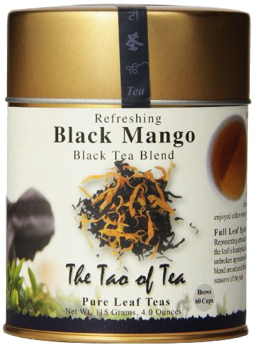 The Tao of Tea, Black Mango Black Tea, Loose Leaf,  4 Ounce Tin