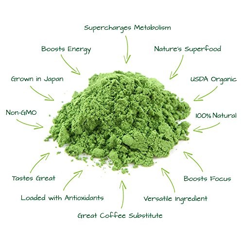 KENKO Matcha Green Tea Powder [USDA Organic] Premium Ceremonial Grade – Japanese Matcha Tea Powder 30g [1oz]