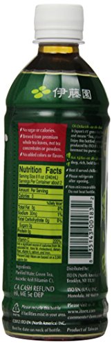 Ito En Tea Beverage, Unsweetened Oi Ocha Dark Green, 16.9 Ounce (Pack of 12)