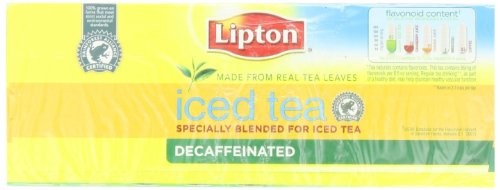 Lipton Iced Tea, Decaffeinated Family Size 10.5 oz, 48 ct (Pack of 3)