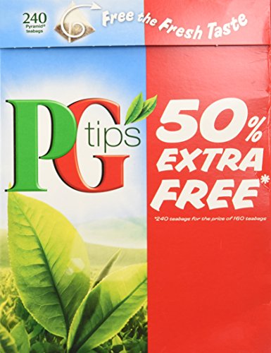 PG Tips Black Tea, Pyramid Tea, 240ct Boxes (Pack of 2)
