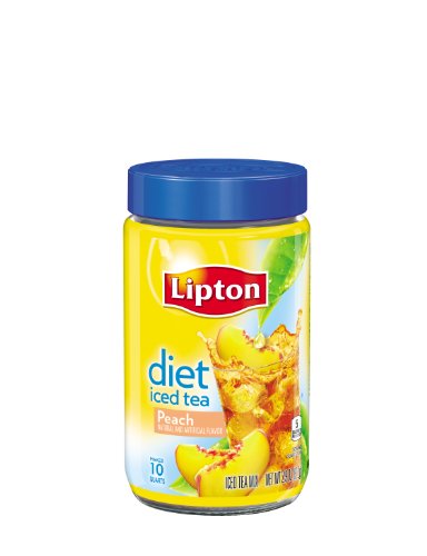 Lipton  Iced Tea Mix, Diet Peach 2.9 oz ,  ( Pack  of  4 )