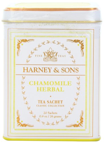 Harney & Sons Classic Chamomile Herbal Tea 0.9 oz/ 26 grams (20 Tea Sachets)