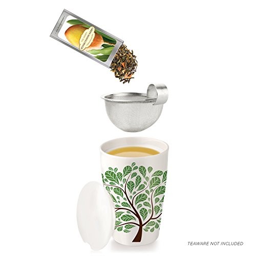 Tea Forte Classic SINGLE STEEPS Loose Leaf Tea Sampler, 15 Single Serve Pouches – Green Tea, Herbal Tea, Black Tea