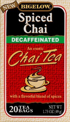 Bigelow Decaf Spiced Chai Tea Bags, 20 ct