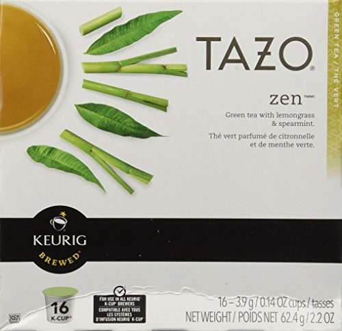 Starbucks Tazo Tea * Zen * Green Tea, 16 K-Cups for Keurig Brewers