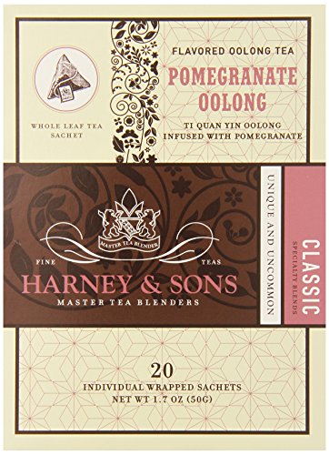 Harney & Sons Fine Teas Pomegranate Oolong – 20 Wrapped Sachets