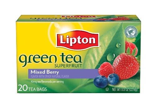 Lipton Green Tea, Mixed Berry, 20 Count Box