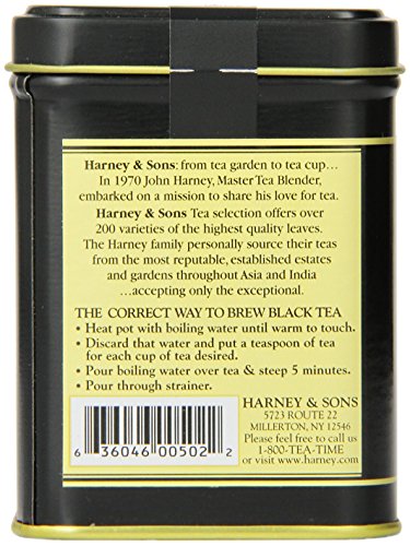 Harney & Sons Earl Grey Tea, 4 Ounce Tin