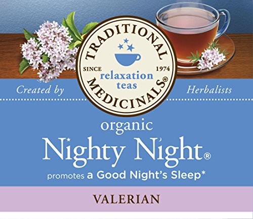 Traditional Medicinals Organic Nighty Night Valerian Tea, 16 Tea Bags