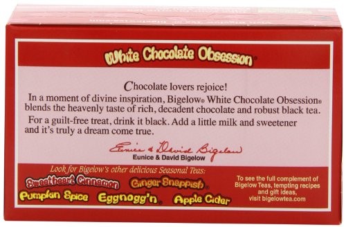 Bigelow White Chocolate ObsessionTea, 1.6-Ounce Boxes (Pack of 6)