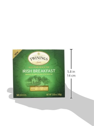 Twinings Irish Breakfast Black Bagged Tea, 50 Count