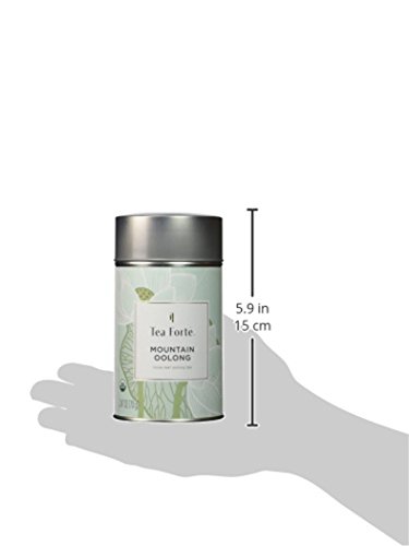 Tea Forte Lotus MOUNTAIN OOLONG Loose Leaf Organic Oolong Tea, 3.5 Ounce Tea Tin