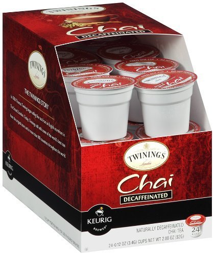 Twinings Chai Decaf, K-Cup Portion Pack for Keurig K-Cup Brewers, 24 Count (Pack of 2)