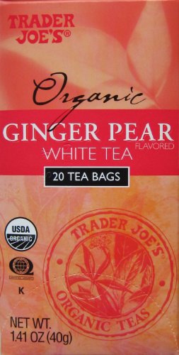 Trader Joe’s Organic Ginger Pear White Tea, 20 Tea Bags (Pack of 2)