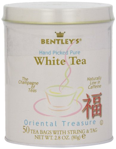 Bentley’s Oriental Treasure White Tea, 50 Count Tin