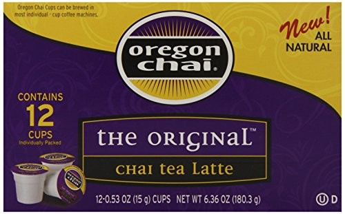 Oregon Chai Oregon Chai Single Serve Cups, 12 Count