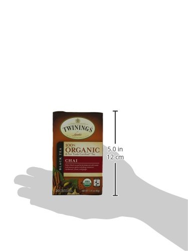 Twinings Chai Organic Tea, 20 Count Tea Bags 1.41 Ounce