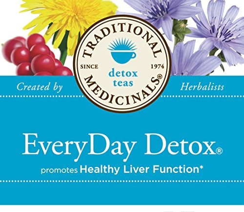 Traditional Medicinals EveryDay Detox Tea, 16 Tea Bags (Pack of 6)