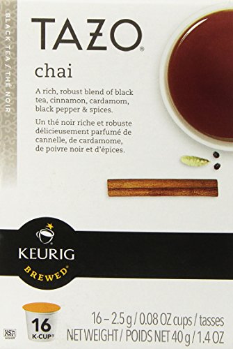 Starbucks Tazo Chai Black Tea Keurig Brewed 16 K-cup