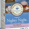Traditional Medicinals Organic Nighty Night Valerian Tea, 16 Tea Bags