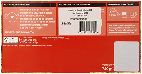 Taylors of Harrogate Yorkshire Tea Bags, 240-Count