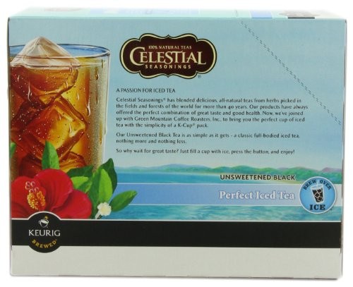 Green Mountain Black Tea Unsweetened Perfect Iced Tea, K-Cup Portion Pack for Keurig K-Cup Brewers