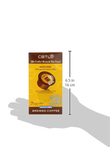 CBTL House Brew Coffee Capsules By The Coffee Bean & Tea Leaf, 16-Count Box