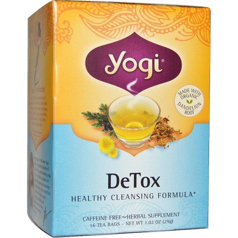 Yogi DeTox Tea, 16 Tea Bags (Pack of 6)