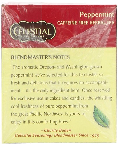 Celestial Seasonings Peppermint Tea, 20 Count (Pack of 6)