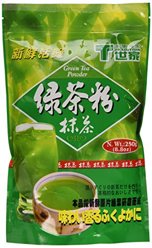 Tradition Pure Green Tea Powder, Matcha Tea Powder, Product of Taiwan, 8.8 Oz