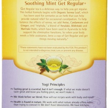 Yogi Soothing Mint Get Regular Tea, 16 Tea Bags (Pack of 6)