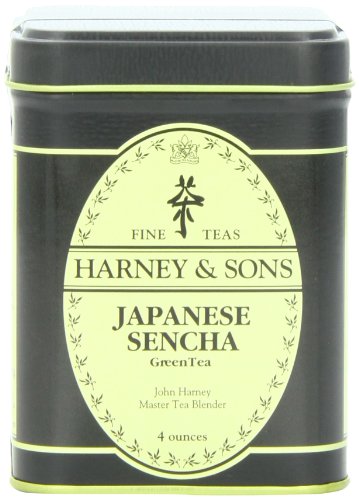 Harney & Sons Japanese Sencha Green Loose Leaf Tea, 4 Ounce Tin