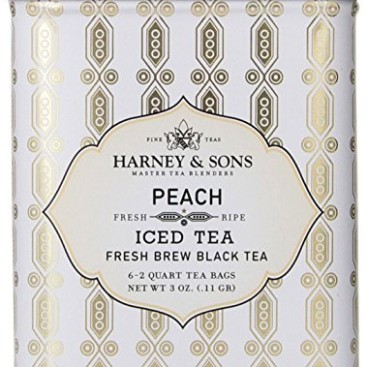 Harney & Sons Peach Iced Tea 3 oz / .11 g (6 Brew Pouches)