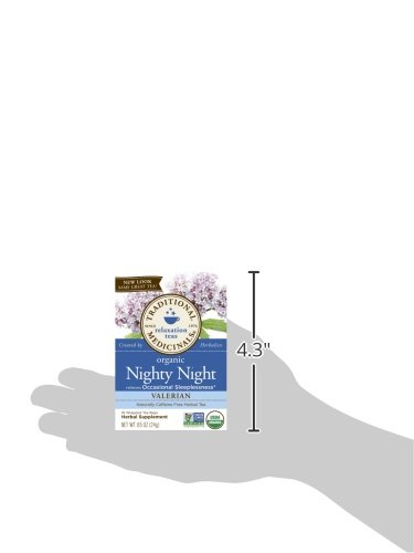 Traditional Medicinals Organic Nighty Night Valerian Tea, 16 Tea Bags