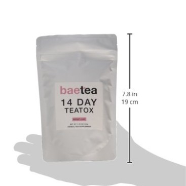 Baetea Weight Loss Tea: Detox, Body Cleanse, Reduce Bloating, & Appetite Suppressant, 14 Day Teatox, with Potent Traditional Organic Herbs, Ultimate Way to Calm and Cleanse Your Body