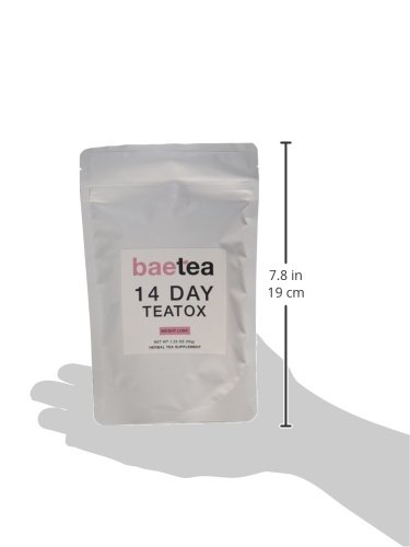 Baetea Weight Loss Tea: Detox, Body Cleanse, Reduce Bloating, & Appetite Suppressant, 14 Day Teatox, with Potent Traditional Organic Herbs, Ultimate Way to Calm and Cleanse Your Body